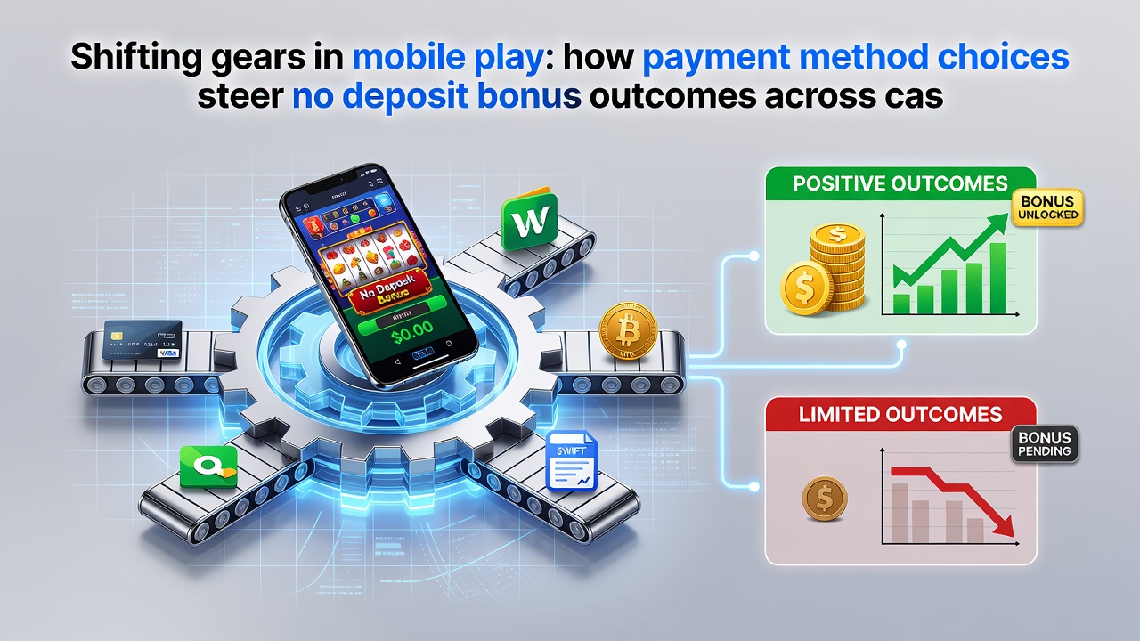 Comparison chart of payment methods and bonus outcomes on different casino software platforms