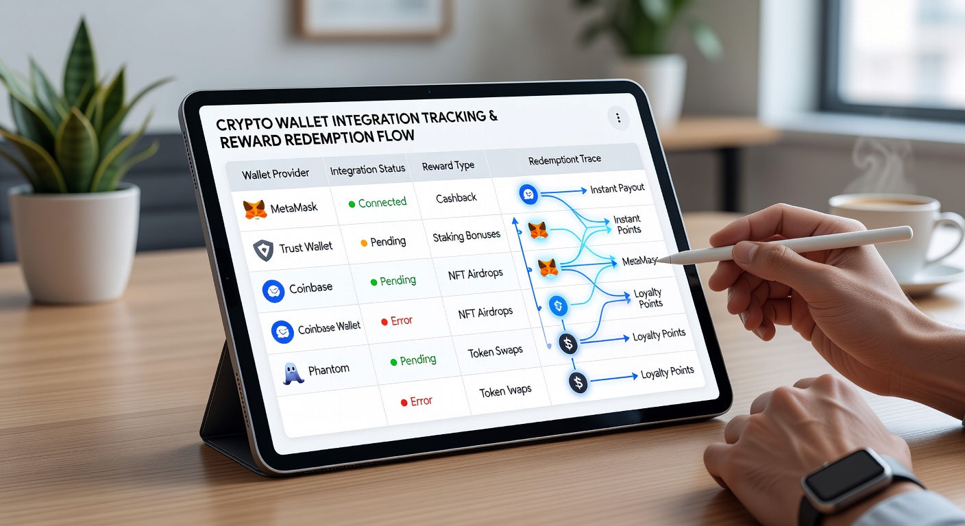 Detailed view of portable table formats showing columns for wallet addresses, redemption values, and blockchain transaction data