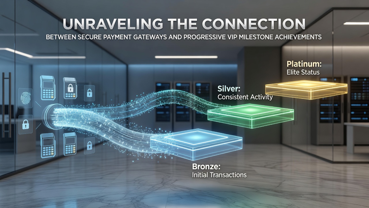 Mobile app interface displaying VIP milestone tracker alongside secure payment options